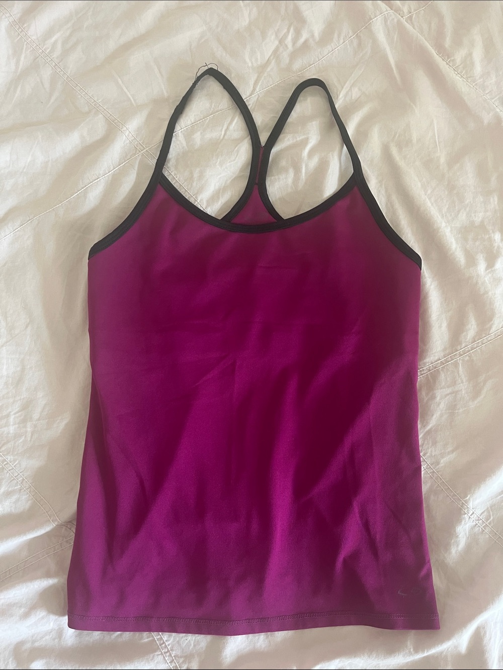 Champion Women's Magenta Tank Top with Black Trim